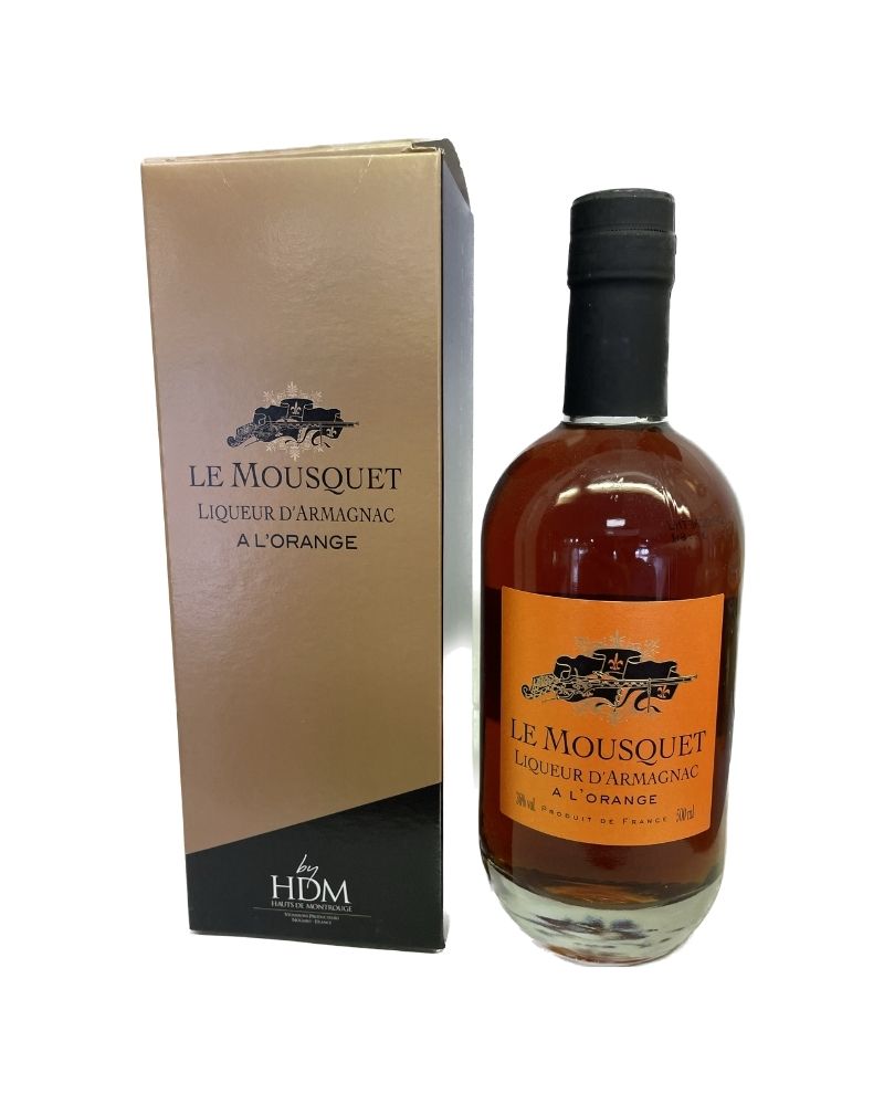 LE MOUSQUET, liqueur d'Armagnac à l'orange 36° - 50 cl