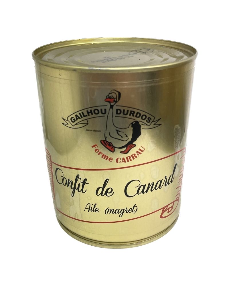 CONFIT DE CANARD AILES MAGRET 600g