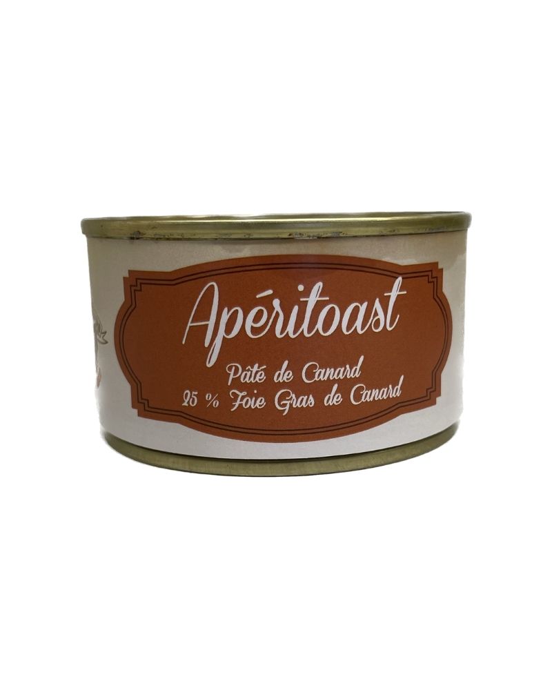 APERITOAST "PÂTÉ DE CANARD, 25% FOIE GRAS DE CANARD" 130g