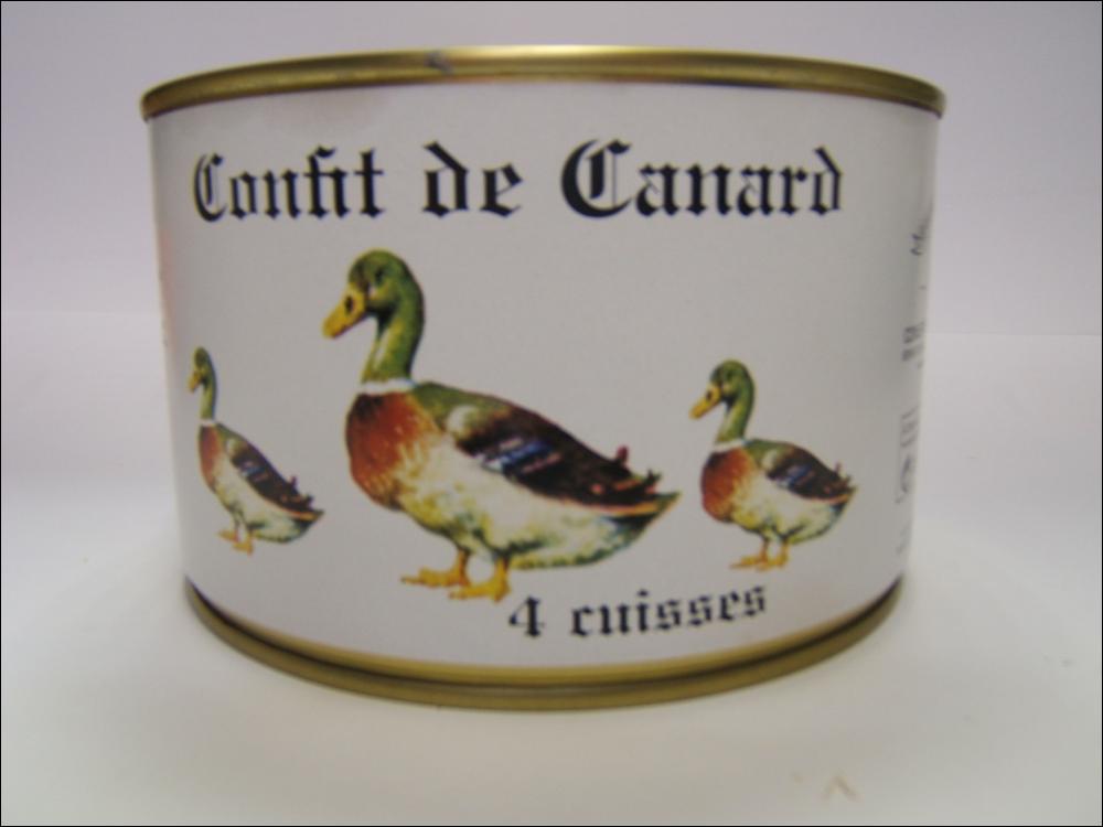 DUCK CONFIT 4 LEGS 1400G